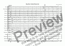 page one of Big Rock Candy Mountain (for Junior Wind Band)