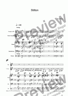 page one of Stilton [Jazz/Pop 5tet]