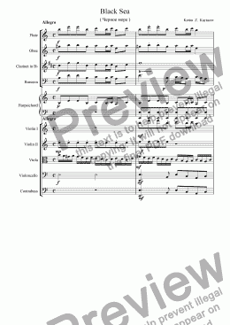 page one of Allegro.Black Sea.op.13 Kerim Z. Kaytazov.2010.