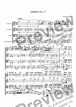 page one of Quartet No. 2