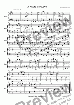 page one of A Waltz for Love
