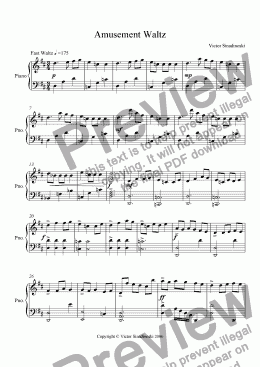 page one of Amusement Waltz