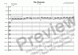 page one of The Elements (Percussion) - IV. Earth