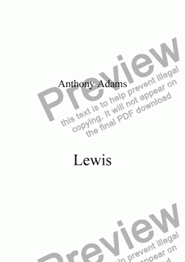 page one of Lewis