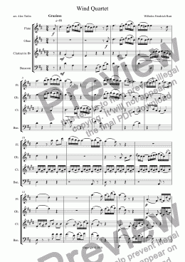 page one of Wind Quartet