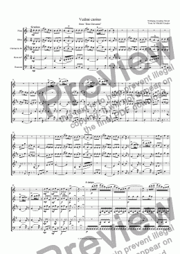page one of Mozart - Don Giovanni Vedrai Carino