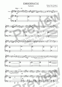 page one of 206-Emociona’t-e (Highlights)-Tenora/Piano version