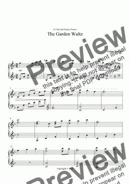 page one of The Garden Waltz