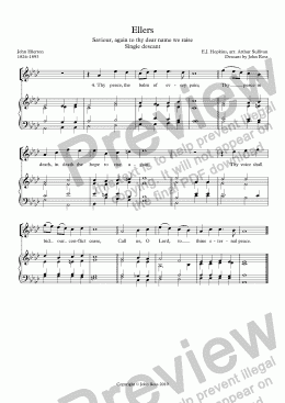 page one of Ellers (Saviour, again to thy dear name we raise) - Double descant