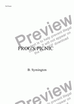 page one of FROG'S PICNIC