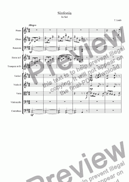 page one of Christmas Sinfonia 