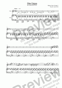 page one of 210-Estany (03-Dins l’aigua-Violin/Piano version)
