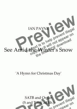 page one of See Amid the Winter’s Snow