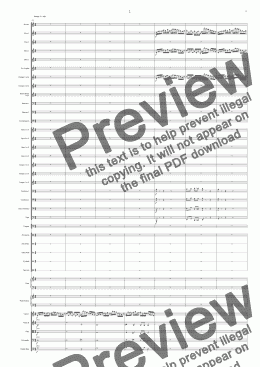 page one of Symphony No 62 2nd movement