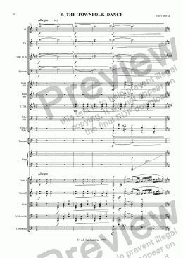 page one of Ballet: The Emperor’s New Clothes (Act 1 #2-4) Townfolk & the Emperor