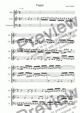 page one of Fugue in G Minor