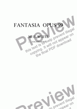 page one of FANTASIA OP. 99 FOR PIANO