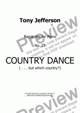 page one of Country dance ( . . . but which country?)