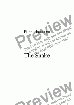 page one of The Snake