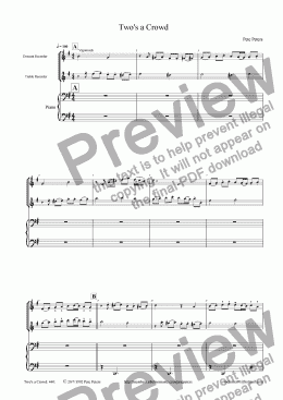 page one of Two's a Crowd [Duet + Pno]