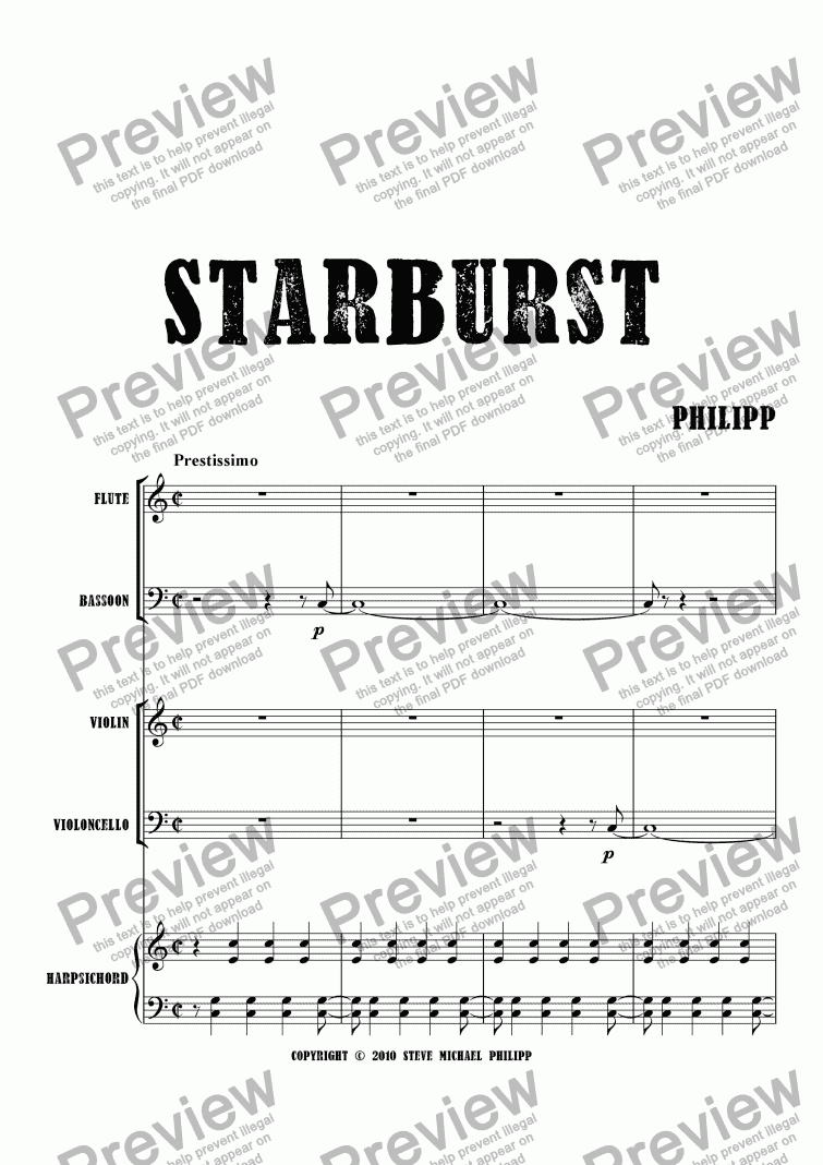 page one of Starburst