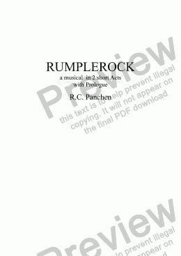 page one of RUMPLEROCK