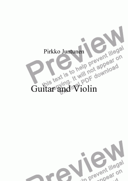 page one of Guitar and Violin