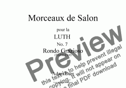 page one of Morceaux de Salon No. 7 Rondo Grazioso (treble clef)