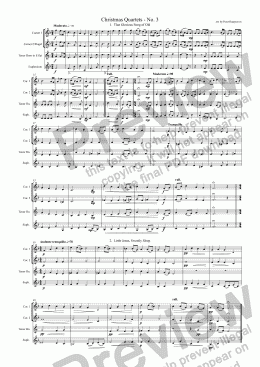 page one of Christmas Quartets - No. 3