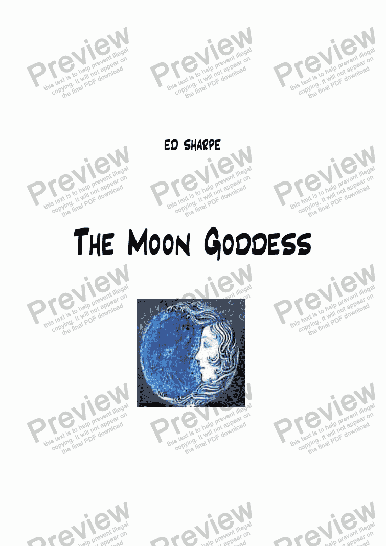 page one of Moon Goddess, The