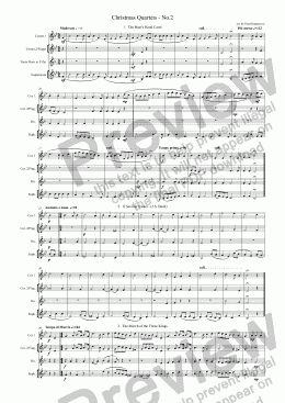 page one of Christmas Quartets - No. 2