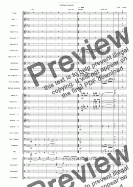 page one of Venues of Realization (Trombone Concerto)