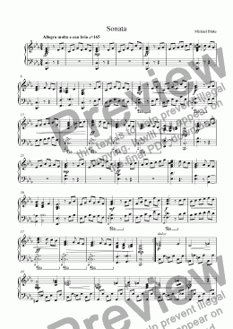 page one of Sonata