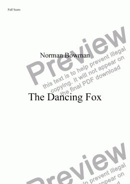 page one of The Dancing Fox