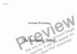 page one of The Jumping Trout