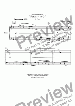 page one of Op.027 - Fantasy for Piano No.3 (C Major)