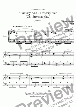 page one of Op.028 - Fantasy for Piano No.4 (F Major)