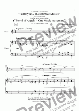 page one of Op.033 - Fantasy for Flute and Piano No.2 (G Major)