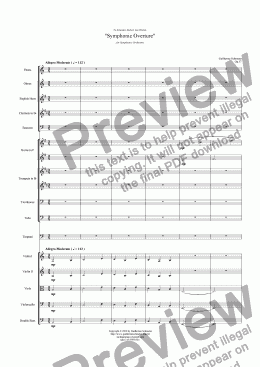page one of Op.057 - Symphonic Overture (A minor)