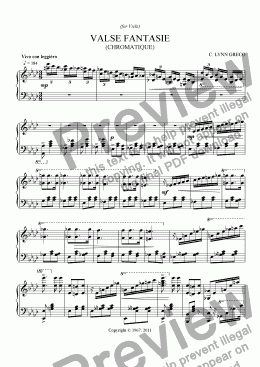page one of Valse Fantasie