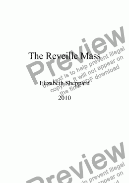 page one of The Reveille Mass