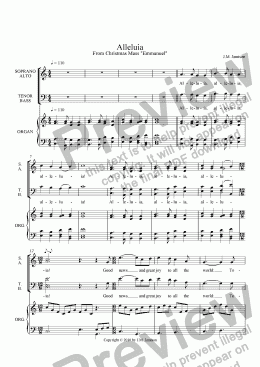 page one of Alleluia (Christmas Mass "Emmanuel")