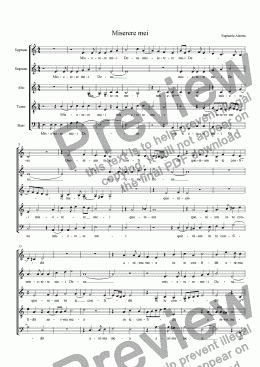 page one of Miserere mei