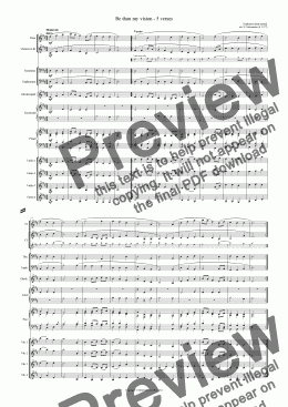 page one of Be Thou My Vision (for school orchestra)