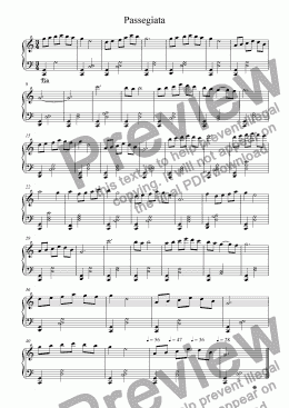 page one of Cartolina musicale - «Passeggiata»