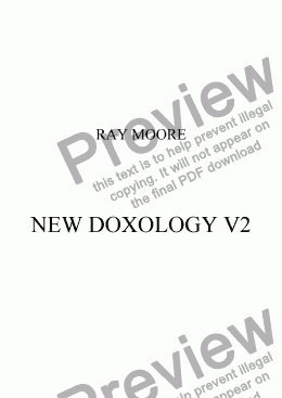 page one of NEW DOXOLOGY V2