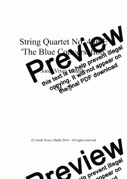 page one of String Quartet No. 4 in E ’The Blue Conversation’, Op. 32