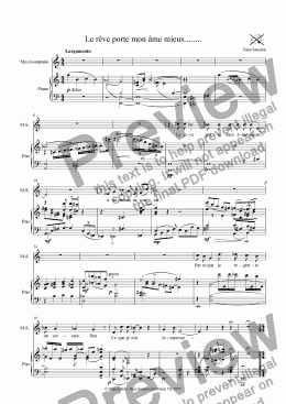 page one of Due canzoni per mezzosoprano e pianoforte