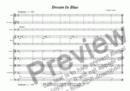 page one of Dream In Blue  ( Instrumental )