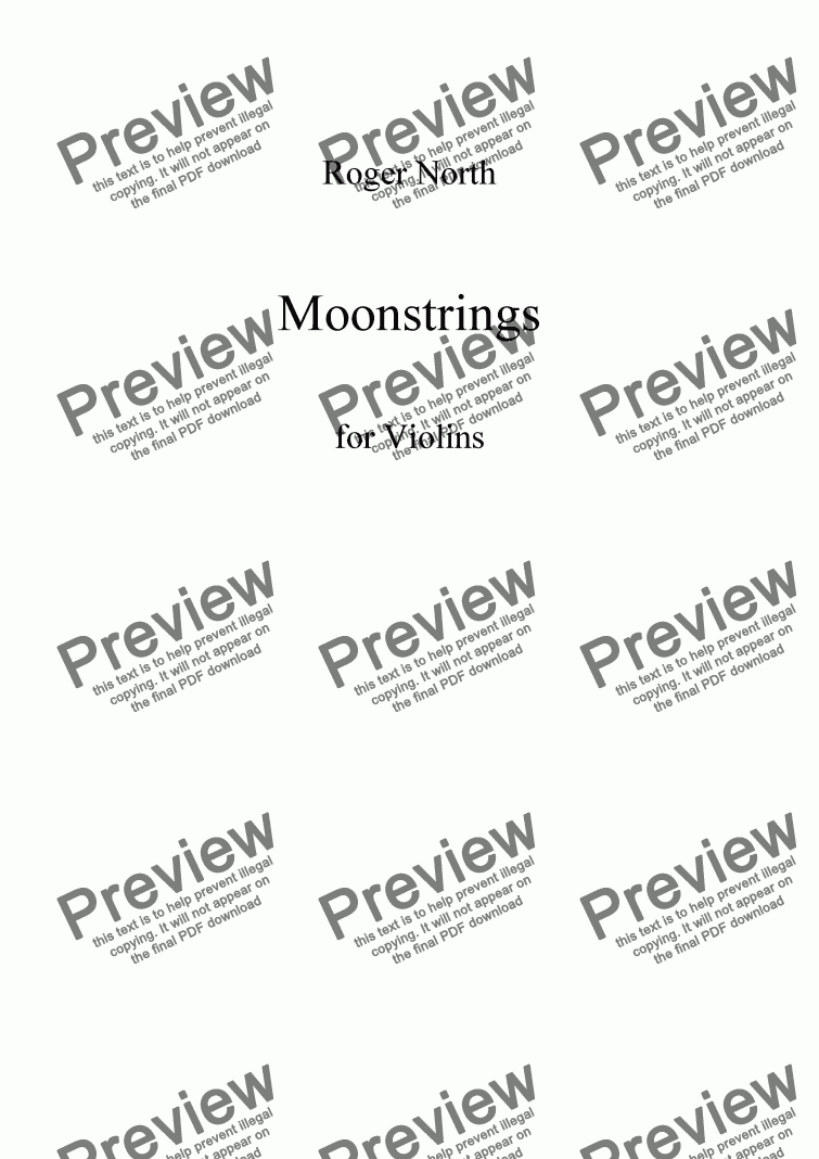 page one of MoonStrings